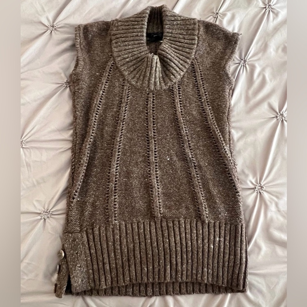 Cozy Brown Sweater Vest